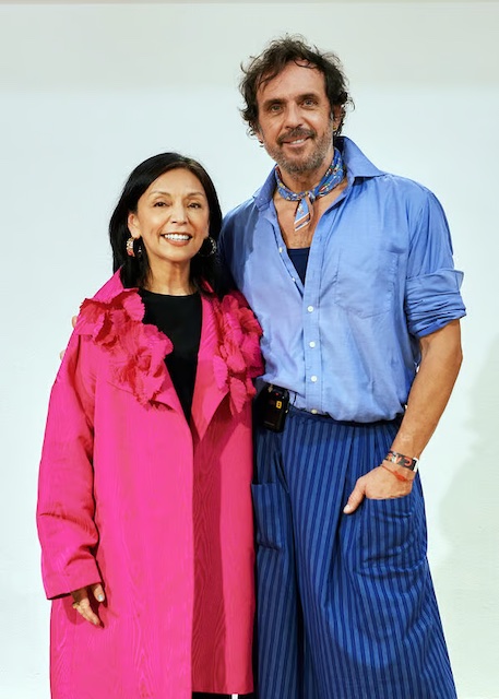 Albasari Caro, director of BBFW, with Andreas Kronthaler, creative director of Vivienne Westwood - BBBFW Albasari Caro, director of BBFW, with Andreas Kronthaler, creative director of Vivienne Westwood - BBBFW