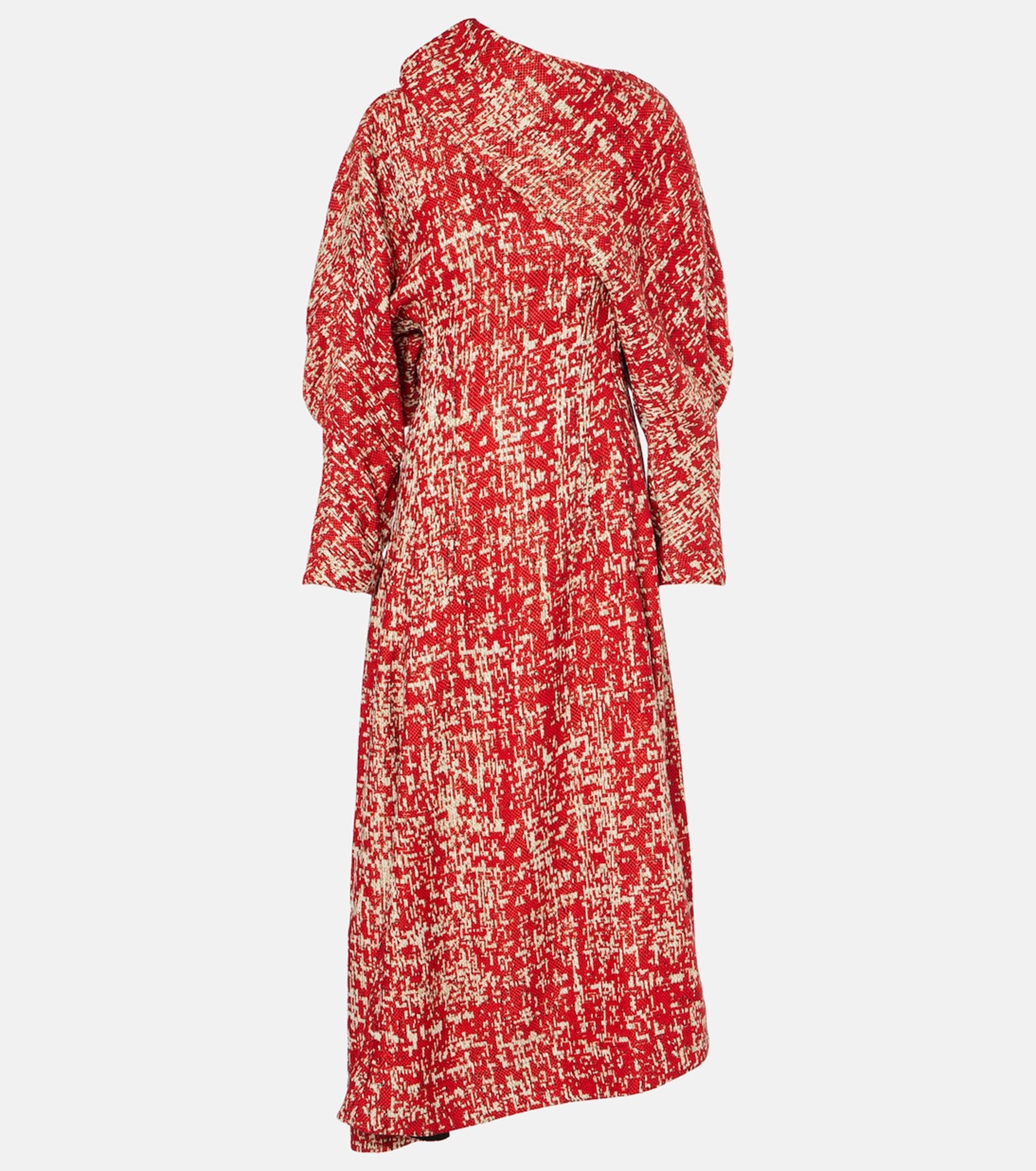 BOTTEGA VENETA 垂褶提花中长连衣裙