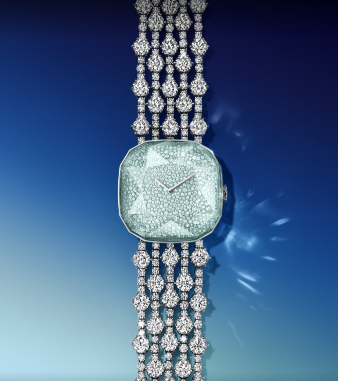 Tiffany Carat 128系列 海蓝宝石高级珠宝腕表