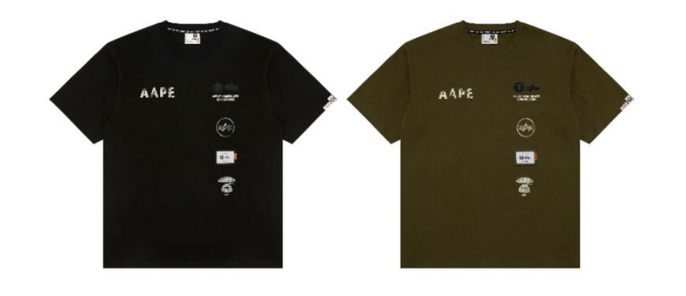 AAPE × ALPHA INDUSTRIES 联名系列短袖 T 恤