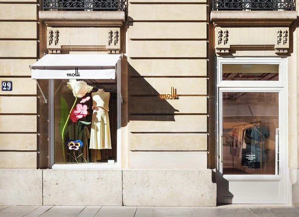 Molli boutique on rue François-1er, Paris - DR