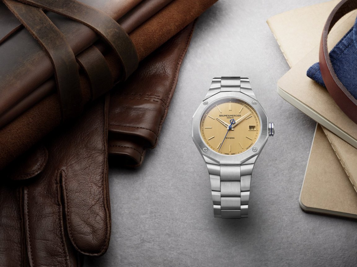 名士利维拉系列日历 Baumatic 自动上链腕表10822_39mm，价格 33,750RMB