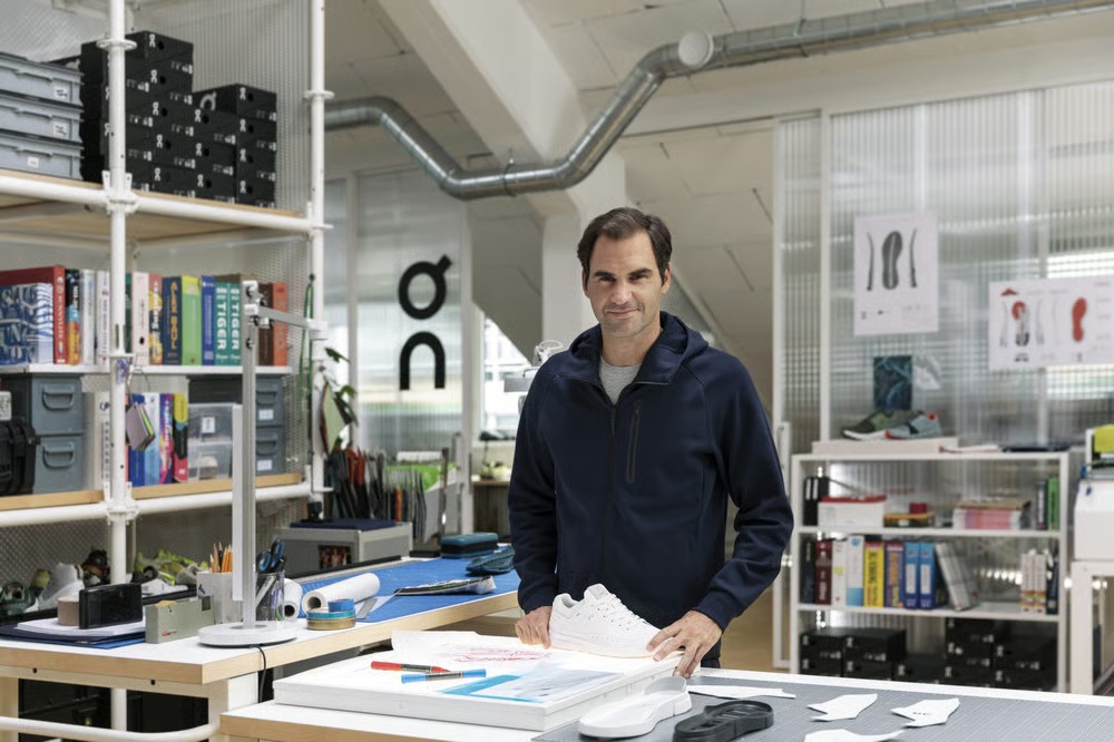 Tennis player Roger Federer backs On - On