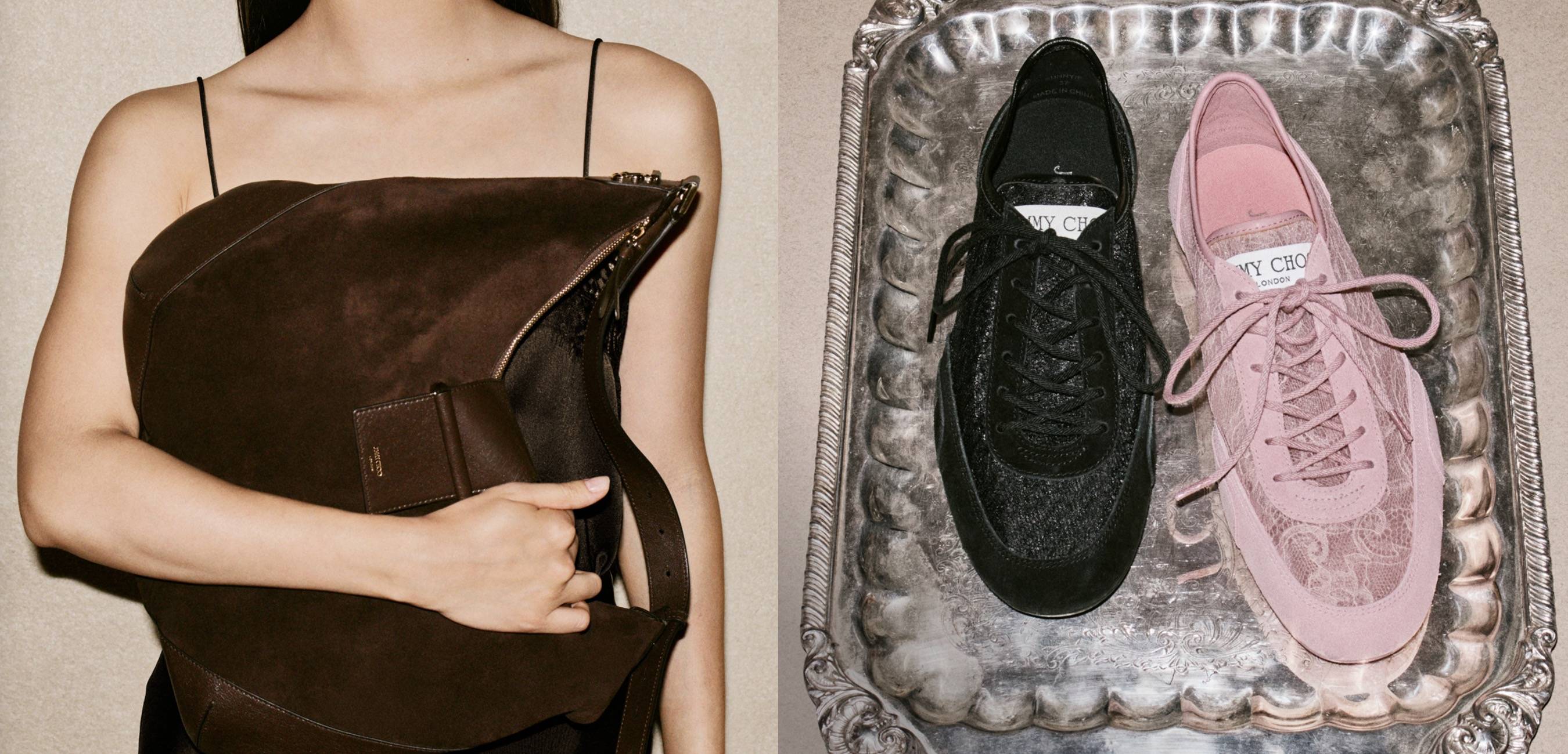 手袋与通勤鞋系列出现在Jimmy Choo官网首页