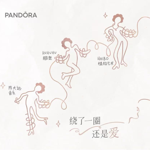 PANDORA潘多拉珠宝携手五位艺术创作者， 共同探索爱的无限表达